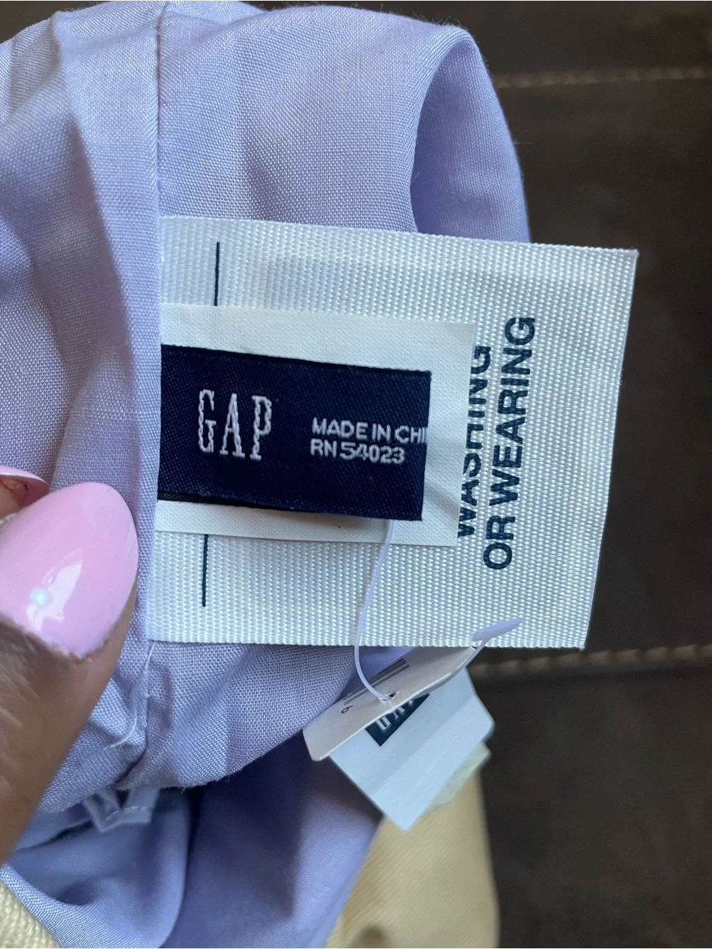 GAP Canvas Foldover Clutch Cream Goat Leather Trim Neutral Envelope Bag OS